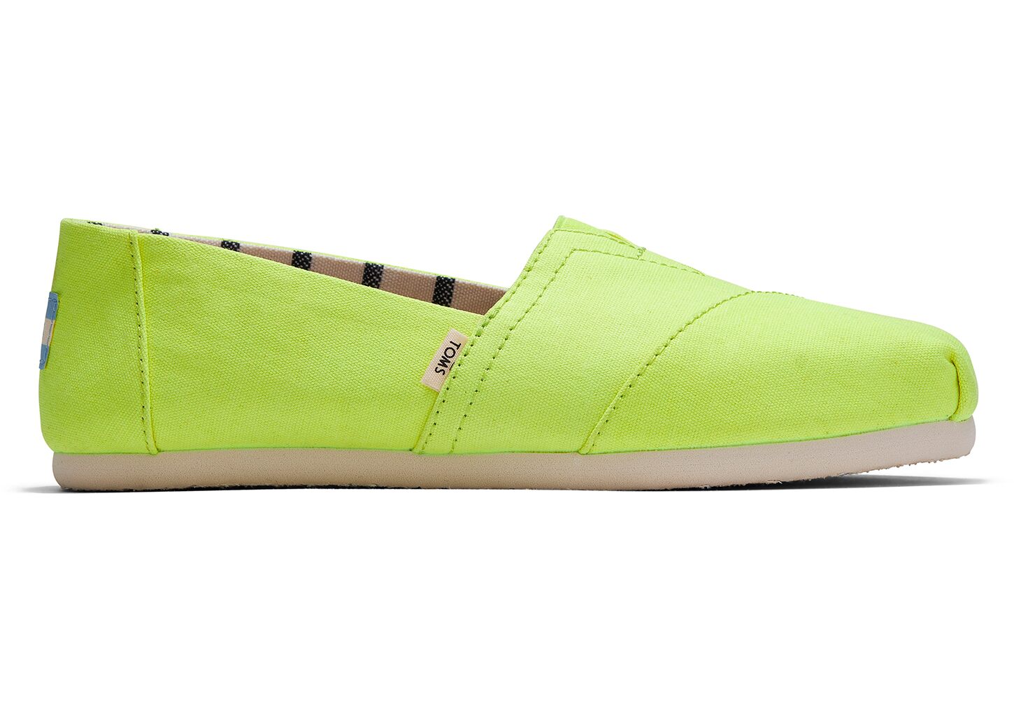 Toms Classics Venice Canvas - Womens Alpargata Espadrilles - Neon Yellow - NZ - 704315TDI